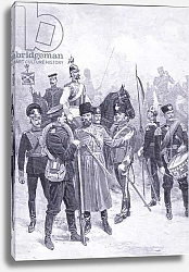Постер Types of Russian soldiers, illustration from'Cassells History of the Russo-Japanese War Vol 1', c.1900