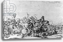 Постер Куртуа Жак A Cavalry Battle