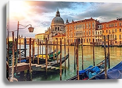Постер Италия, Венеция. Рассвет над Гранд-каналом