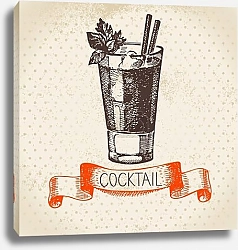 Постер Иллюстрация с мохито