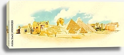 Постер Акварельный эскиз Египта