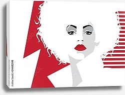 Постер Портрет женщины в стиле поп-арт