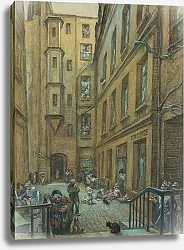 Постер Каменский Антон Courtyard of an old townhouse in Paris