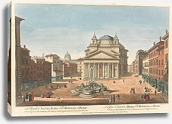 Постер Баулес Томас 3 The Church of Santa Maria della Rotonda at Rome; It was the famous Pantheon of the Antients erected 30 years before the birth of our Saviour