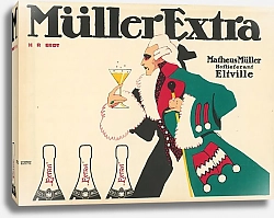 Постер Müller Extra Sekt Matheus Müller Hoflieferant Eltville