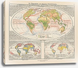 Постер Фридрих Эрнст Die Pflanzendecke und allgemeine Wirtsdiaftskarten