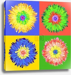 Постер Поп-арт цветок