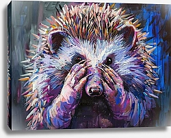 Постер Scared hedgehog