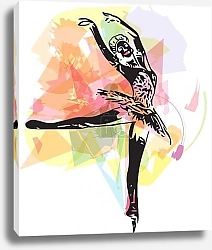 Постер Силуэт балерины