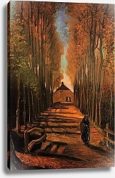 Постер Ван Гог Винсент (Vincent Van Gogh) Тополиная аллея осенью