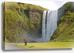 Постер Водопад  Скогафосс. Исландия 4