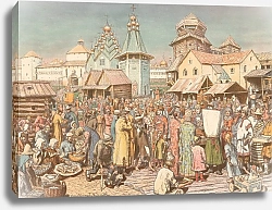 Постер Васнецов Виктор Market in Moscow