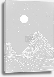Постер Creative minimalist modern line art pattern