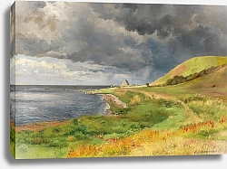 Постер Аагард Карл Dansk kystlandskab i bygevejr