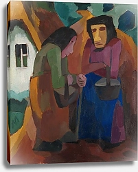 Постер Швихтенберг Мартель Frauen vor dem Haus