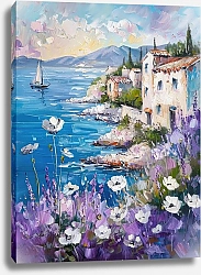 Постер The shifting reflections of Provence at sunset