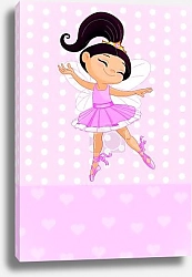 Постер Маленькая фея-брюнетка