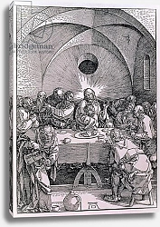Постер Дюрер Альбрехт The Last Supper from the 'Great Passion' series, pub. 1511