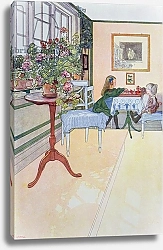 Постер Ларсон Карл A Game of Chess, early twentieth century