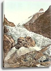 Постер Швейцария. Лёд в горах