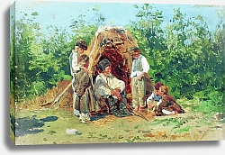 Постер Маковский Константин Рассказы деда. 1881