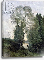 Постер Коро Жан (Jean-Baptiste Corot) Les Baigneuses