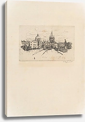 Постер Шимон Тавик Площадь рыцарей Креста с Карловым мостом