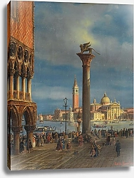 Постер Занин Франческо Venice, a View of the Piazzetta with the Doge’s Palace towards San Giorgio Maggiore