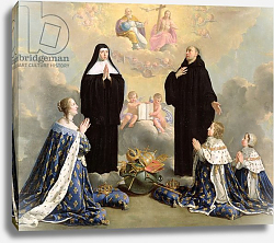 Постер Шампень Филипп Anne of Austria and her Children at Prayer with St. Benedict and St. Scholastica, 1646 Постер Шампень Филипп Anne of Austria and her Children at Prayer with St. Benedict and St. Scholastica, 1646