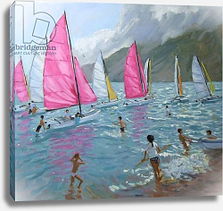 Постер Макара Эндрю (совр) Pink and white sails,Lefkas,2007, Постер Макара Эндрю (совр) Pink and white sails,Lefkas,2007,