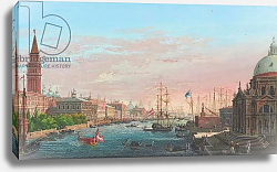 Постер Борсато Джузеппе View of the Grand Canal, Venice, with the Palazzo Ducale and the Salute Постер Борсато Джузеппе View of the Grand Canal, Venice, with the Palazzo Ducale and the Salute