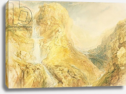 Постер Тернер Уильям (William Turner) No.0571 Mossdale Fall, Yorkshire, c.1816-18 Постер Тернер Уильям (William Turner) No.0571 Mossdale Fall, Yorkshire, c.1816-18