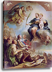 Постер Лоо Чарли Louis XIII Dedicating the Church of Notre-Dame-des-Victoires to the Virgin in 1629, 1748-53 Постер Лоо Чарли Louis XIII Dedicating the Church of Notre-Dame-des-Victoires to the Virgin in 1629, 1748-53