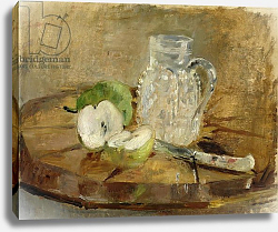 Постер Моризо Берта Still Life with a Cut Apple and a Pitcher, 1876 Постер Моризо Берта Still Life with a Cut Apple and a Pitcher, 1876