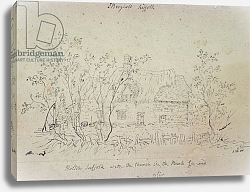 Постер Констебль Джон (John Constable) Cottage at East Bergholt, with a well Постер Констебль Джон (John Constable) Cottage at East Bergholt, with a well