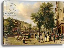 Постер Канелла Джузеппе View of Boulevard Montmartre, Paris, 1830 Постер Канелла Джузеппе View of Boulevard Montmartre, Paris, 1830