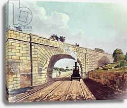 Постер Бьюри Томас Rainhill Bridge, plate 12 from 'Liverpool and Manchester Railway', 1833 Постер Бьюри Томас Rainhill Bridge, plate 12 from 'Liverpool and Manchester Railway', 1833