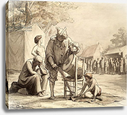 Постер Даумер Оноре (дет) Acrobats at the Fair c.1865-69 Постер Даумер Оноре (дет) Acrobats at the Fair c.1865-69