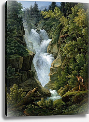 Постер Кох Джозеф Waterfall in the Bern Highlands, 1796 Постер Кох Джозеф Waterfall in the Bern Highlands, 1796