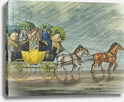 Постер Олкен Генри (охота) A Bath Coach, aquatinted by George Hunt published 1820 Постер Олкен Генри (охота) A Bath Coach, aquatinted by George Hunt published 1820