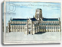 Постер Модерн Робер (грав) St. Paul's Cathedral before it was destroyed by the Fire of London c.1700 Постер Модерн Робер (грав) St. Paul's Cathedral before it was destroyed by the Fire of London c.1700