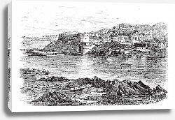 Постер Attock or Campbellpur, Punjab, Pakistan. Vintage engraving. Постер Attock or Campbellpur, Punjab, Pakistan. Vintage engraving.
