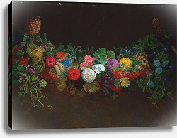 Постер Дженсен Йоханн A Magnificent Garland of Fruit and Flowers, 1840 Постер Дженсен Йоханн A Magnificent Garland of Fruit and Flowers, 1840