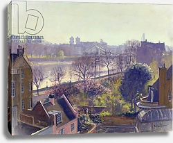 Постер Берроу Джулиан (совр) Chelsea Embankment from the Physic Garden Постер Берроу Джулиан (совр) Chelsea Embankment from the Physic Garden