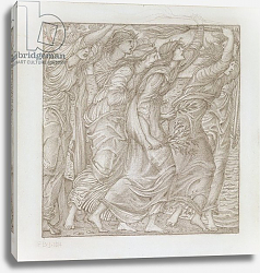 Постер Берне-Джонс Эдвард No.1183-5 The Burning of the Ships, illustration for Virgil's `Aeneid`, 1874 Постер Берне-Джонс Эдвард No.1183-5 The Burning of the Ships, illustration for Virgil's `Aeneid`, 1874