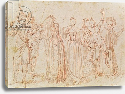 Постер Ватто Антуан (Antoine Watteau) Group of Comic and Tragic Actors Постер Ватто Антуан (Antoine Watteau) Group of Comic and Tragic Actors