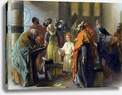 Постер Мензель Адольф Twelve-year old Jesus in the Temple, 1851 Постер Мензель Адольф Twelve-year old Jesus in the Temple, 1851