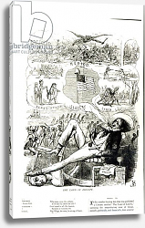 Постер Дойл Ричард 'The Land of Liberty', cartoon from Punch Magazine, 1847 Постер Дойл Ричард 'The Land of Liberty', cartoon from Punch Magazine, 1847