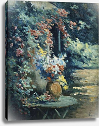Постер Люс Максимильен Flowers in a Landscape; Bouquet de Fleurs dans un Paysage, Постер Люс Максимильен Flowers in a Landscape; Bouquet de Fleurs dans un Paysage,
