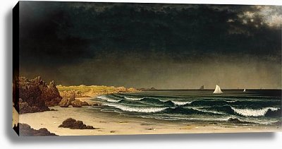 Купить репродукцию картины Надвигающийся шторм - Пляж близ Ньюпорта, Хид Мартин Джонсон